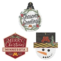 Minnesota Golden Gophers Ornament Bundle