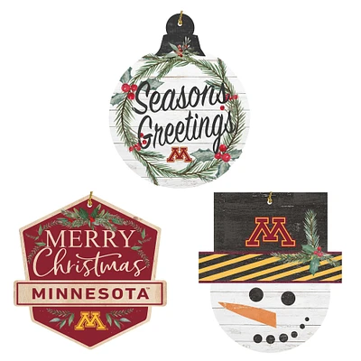 Minnesota Golden Gophers Ornament Bundle