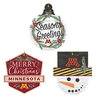 Minnesota Golden Gophers Ornament Bundle
