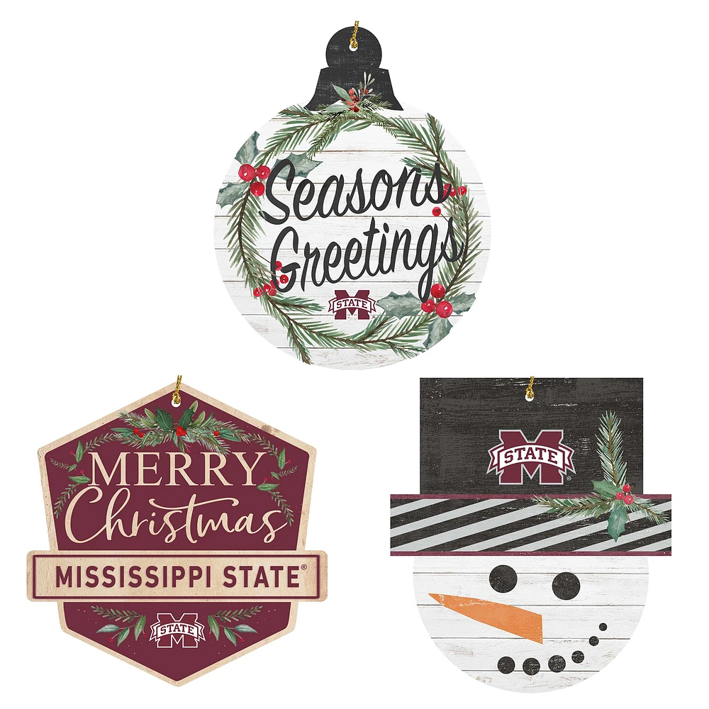 Mississippi State Bulldogs Ornament Bundle