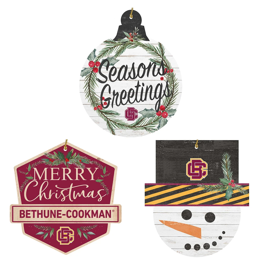 Bethune-Cookman Wildcats Ornament Bundle