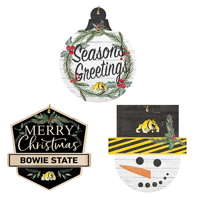 Bowie State Bulldogs Ornament Bundle
