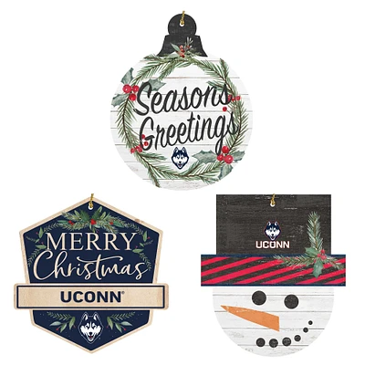 UConn Huskies Ornament Bundle
