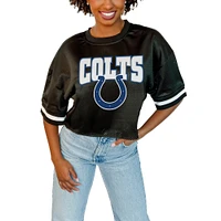 Women's Gameday Couture  Black Indianapolis Colts Game Face Fashion Jersey