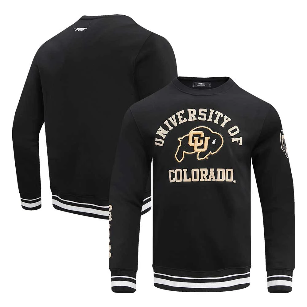 Men's Pro Standard Colorado Buffaloes Classic Stacked Logo Pullover Sweatshirt