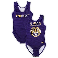 Girls Youth Purple LSU Tigers Spirit Leotard