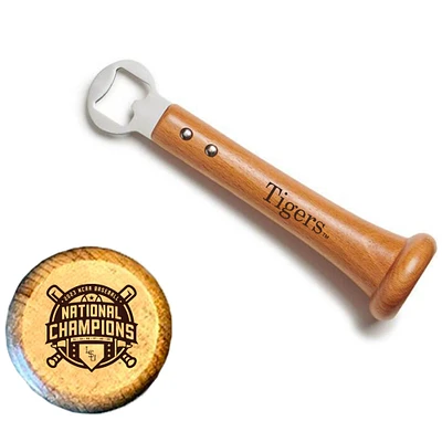 Baseball BBQ  LSU Tigers 2023 NCAA Men's Baseball College World Series Champions Pickoff Bottle Opener