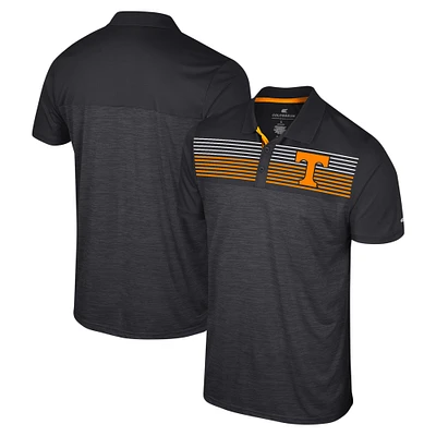 Men's Colosseum Black Tennessee Volunteers Big & Tall Langmore Polo