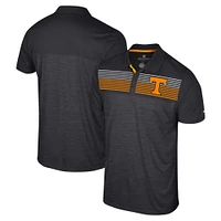 Men's Colosseum Black Tennessee Volunteers Big & Tall Langmore Polo