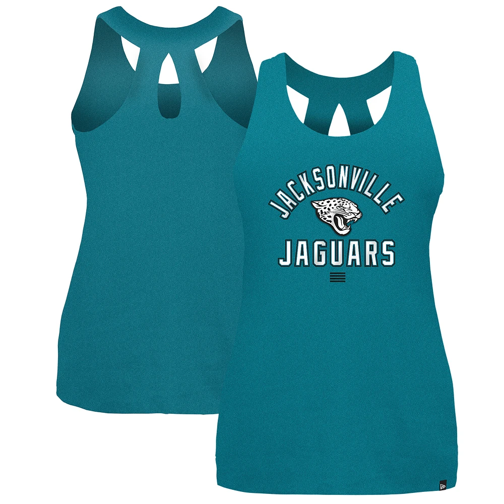 Women's New Era Teal Jacksonville Jaguars 2024 NFL Training Camp Tank Top