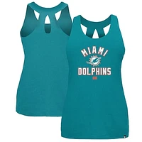 Women's New Era Aqua Miami Dolphins 2024 NFL Training Camp Tank Top