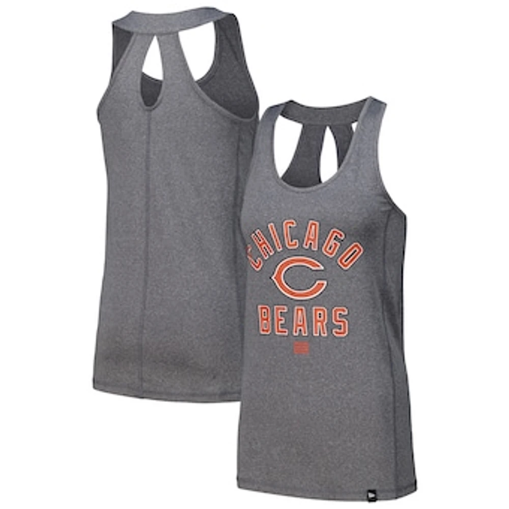 Women's New Era Heather Gray Chicago Bears 2024 NFL Training Camp Tank Top