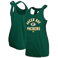 Women's New Era Green Green Bay Packers 2024 NFL Training Camp Tank Top