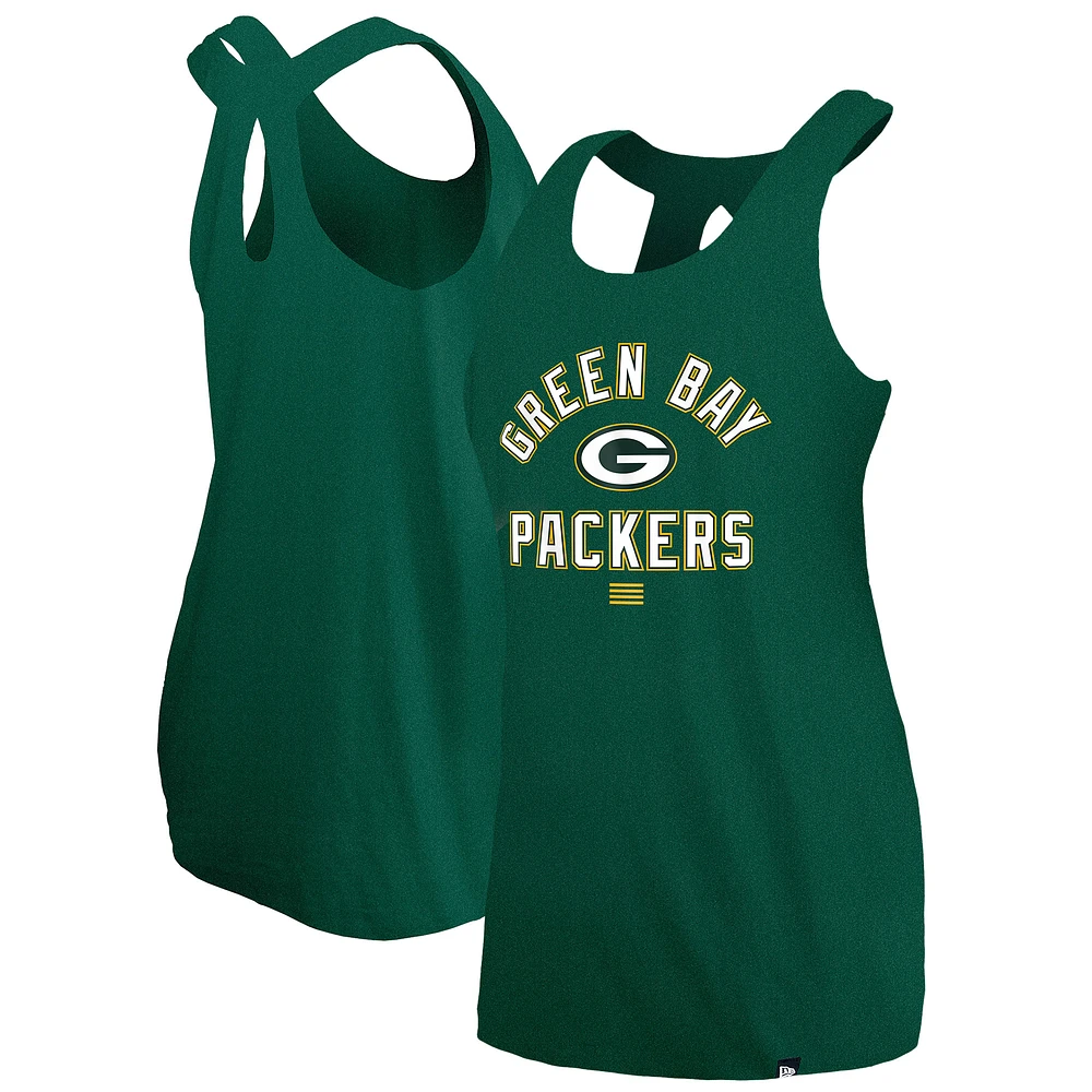 Women's New Era Green Green Bay Packers 2024 NFL Training Camp Tank Top