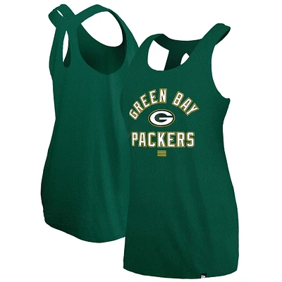 Women's New Era Green Green Bay Packers 2024 NFL Training Camp Tank Top