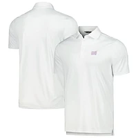 Men's Levelwear White NHL 2023 Hockey Fights Cancer Core Logo Polo