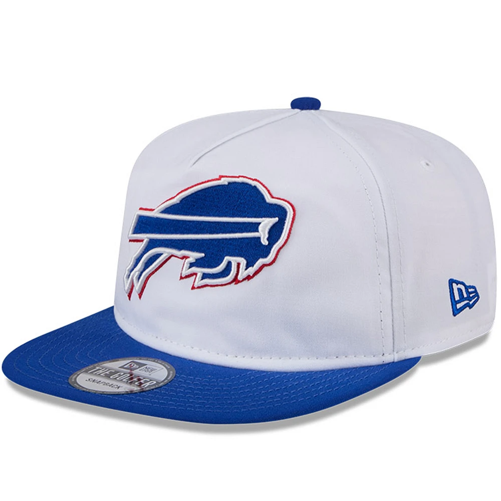 Men's New Era White/Royal Buffalo Bills 2024 NFL Training Camp Golfer Snapback Hat