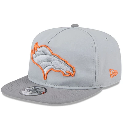 Men's New Era Gray Denver Broncos 2024 NFL Training Camp Golfer Snapback Hat