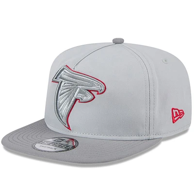 Men's New Era Gray Atlanta Falcons 2024 NFL Training Camp Golfer Snapback Hat