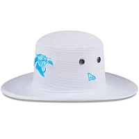 Men's New Era White Carolina Panthers 2024 NFL Training Camp Panama Bucket Hat