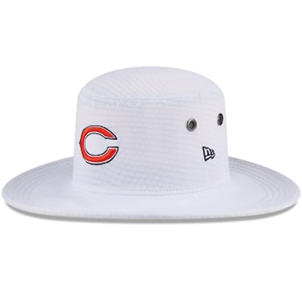 Men's New Era White Chicago Bears 2024 NFL Training Camp Panama Bucket Hat