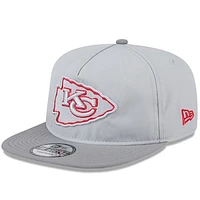 Men's New Era Gray Kansas City Chiefs 2024 NFL Training Camp Golfer Snapback Hat