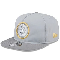 Men's New Era Gray Pittsburgh Steelers 2024 NFL Training Camp Golfer Snapback Hat