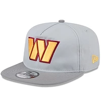 Men's New Era Gray Washington Commanders 2024 NFL Training Camp Golfer Snapback Hat