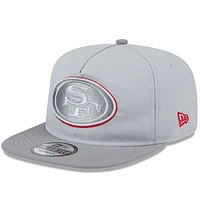 Men's New Era Gray San Francisco 49ers 2024 NFL Training Camp Golfer Snapback Hat