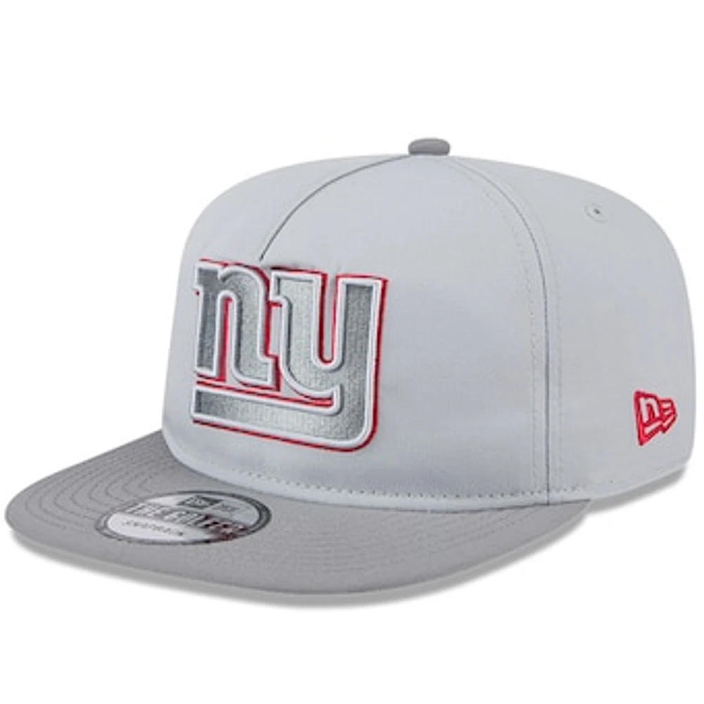 Men's New Era Gray New York Giants 2024 NFL Training Camp Golfer Snapback Hat