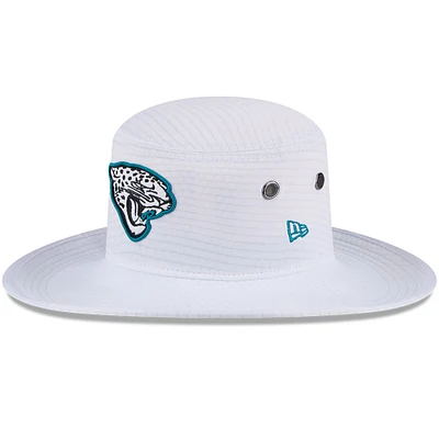 Men's New Era White Jacksonville Jaguars 2024 NFL Training Camp Panama Bucket Hat