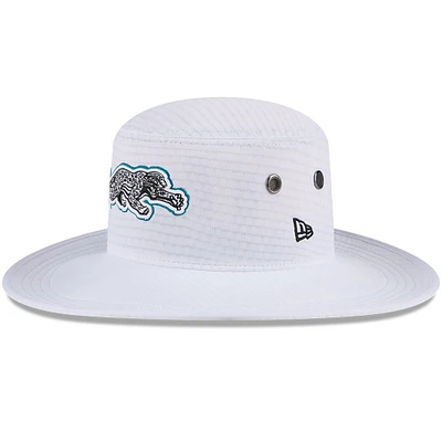 Men's New Era White Jacksonville Jaguars 2024 NFL Training Camp Panama Bucket Hat