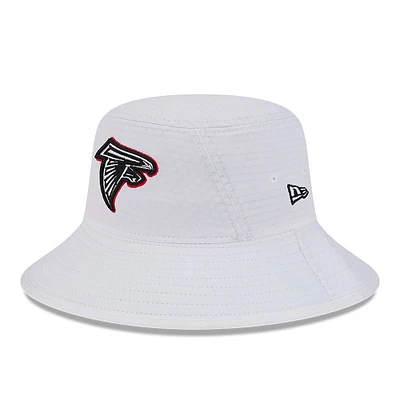 Men's New Era White Atlanta Falcons 2024 NFL Training Camp Stretch Bucket Hat