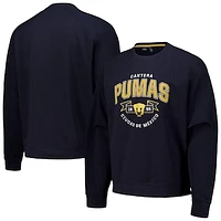 Men's Navy Pumas Street Raglan Oversized Pullover Sweatshirt