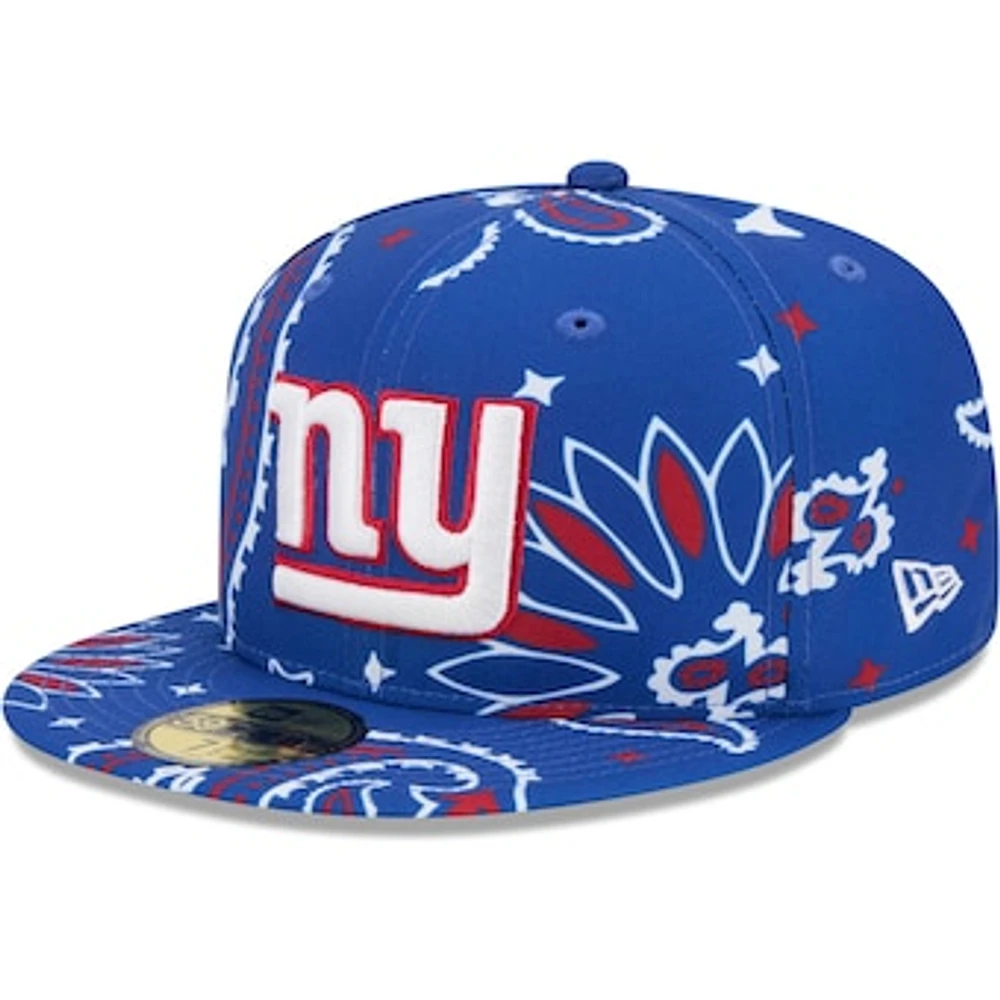 Men's New Era Royal York Giants Paisley 59FIFTY Fitted Hat