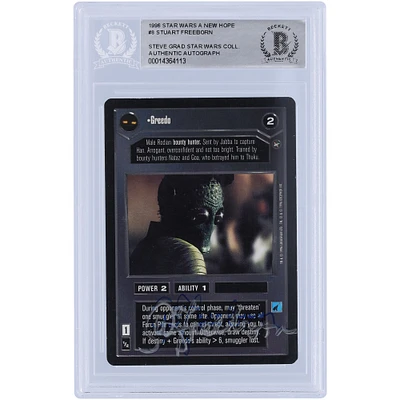 Stuart Freeborn Star Wars Autographed 1996 CCG #8 BAS Authenticated Card