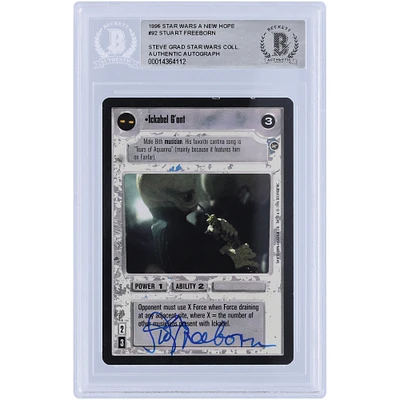 Stuart Freeborn Star Wars Autographed 1996 CCG #92 BAS Authenticated Card