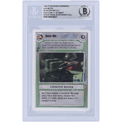 Carl Schmidt Star Wars Autographed 1995 CCG Premiere #150 BGS Authenticated Authentic Card
