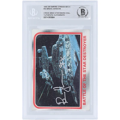 Brian Johnson Star Wars Autographed 1980 Topps The Empire Strikes Back #54 BAS Authenticated Card with "SFX" Inscription
