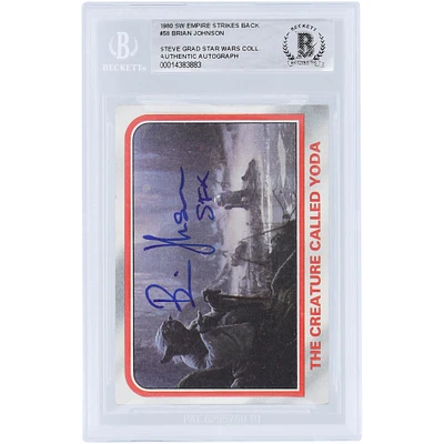 Brian Johnson Star Wars Autographed 1980 Topps The Empire Strikes Back #58 BAS Authenticated Card with "SFX" Inscription