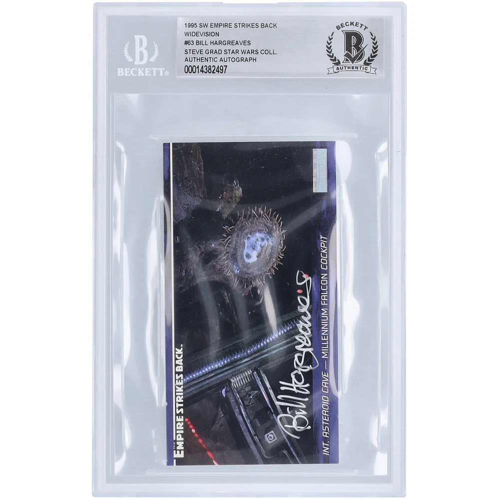 Bill Hargreaves Star Wars Autographed 1995 Topps Widevision #63 BAS Authenticated Card