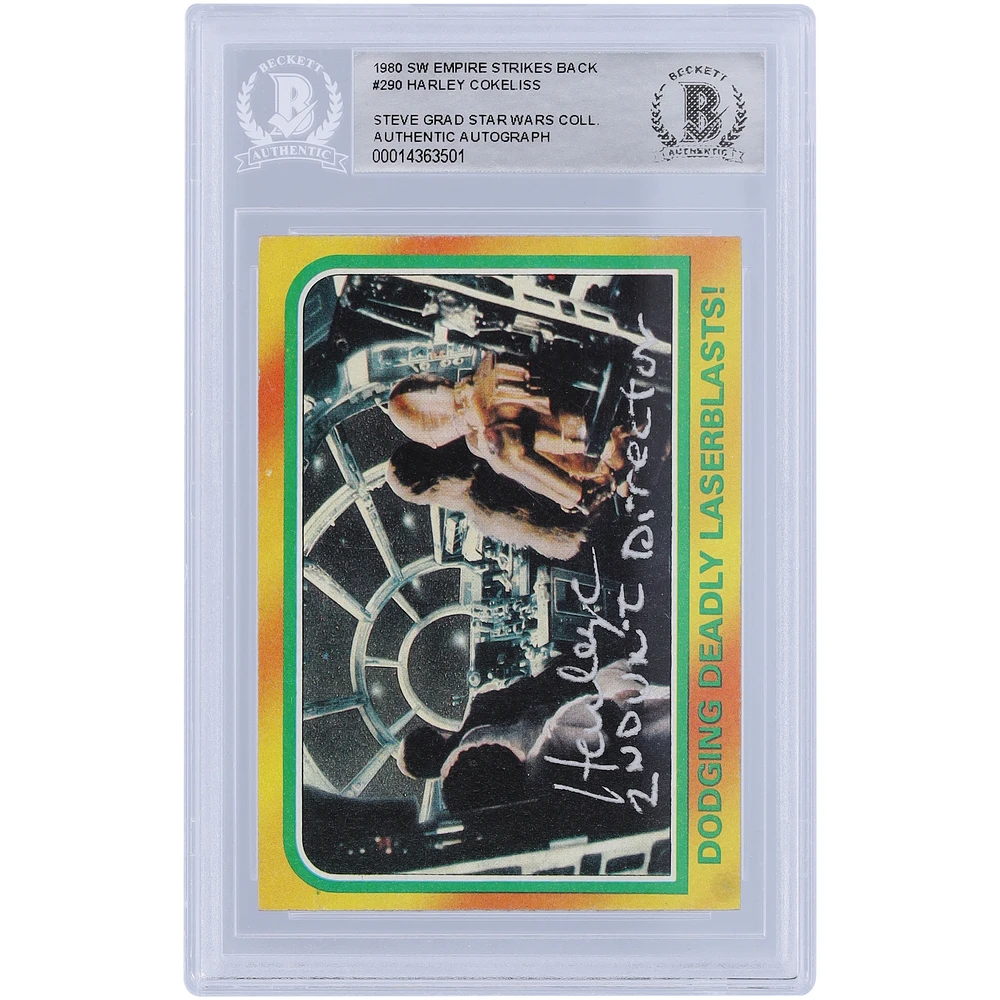 Harley Cokeliss Star Wars Autographed 1980 Topps The Empire Strikes Back #290 BAS Authenticated Card with "2nd Unit Director" Inscription