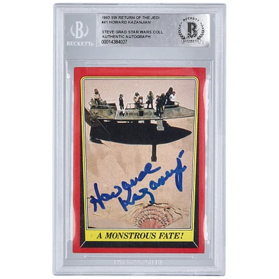 Howard Kazanjian Star Wars Autographed 1983 Topps Return of the Jedi Sticker #41 BAS Authenticated Card