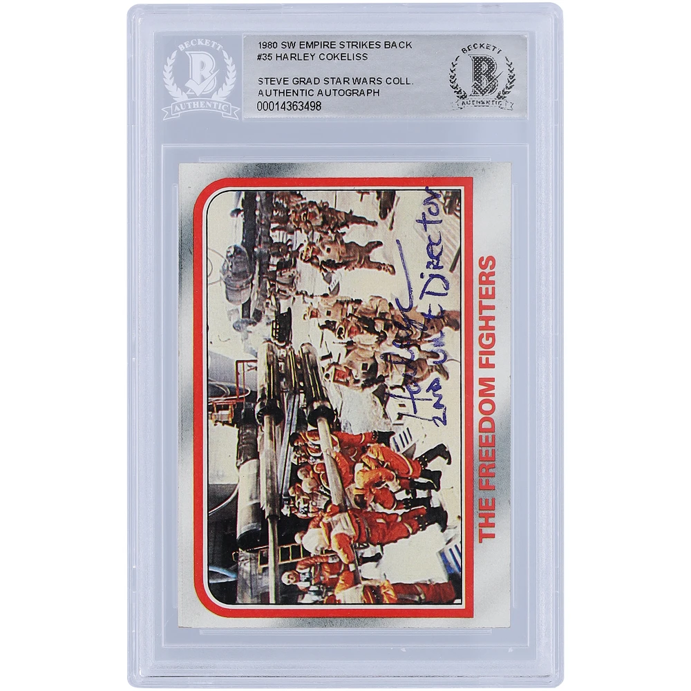 Harley Cokeliss Star Wars Autographed 1980 Topps The Empire Strikes Back #35 BAS Authenticated Card with "2nd Unit Director" Inscription