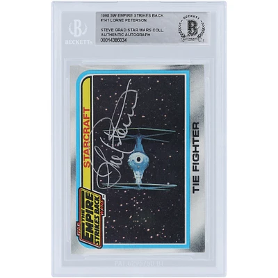 Lorne Peterson Star Wars Autographed 1980 Topps The Empire Strikes Back #141 BAS Authenticated Card
