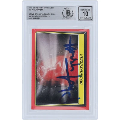 Phil Tippett Star Wars Autographed 1983 Topps Return of the Jedi #29 BAS Authenticated 10 Card