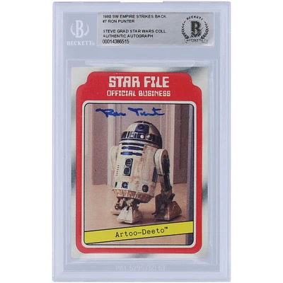 Ron Punter Star Wars Autographed 1980 Topps The Empire Strikes Back #7 BAS Authenticated Card