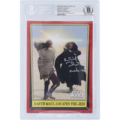 Nick Dudman Autographed 2016 Topps Star Wars Celebration Europe Oversized #4 BGS Authenticated Card with "Make Up" Inscription