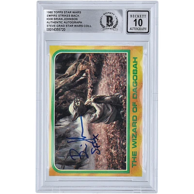 Brian Johnson Star Wars Autographed 1980 Topps The Empire Strikes Back #308 BGS Authenticated 10 Card with "SFX" Inscription
