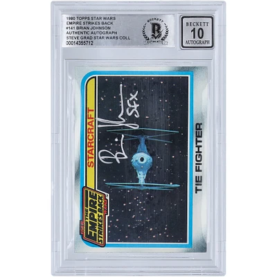 Brian Johnson Star Wars Autographed 1980 Topps The Empire Strikes Back #141 BGS Authenticated 10 Card with "SFX" Inscription